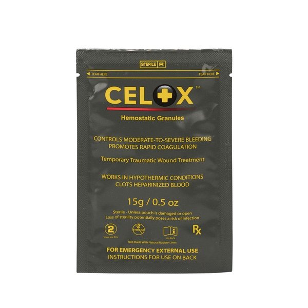 Acme United Celox Blood Clotting Agent, 15g Granules pack 90773